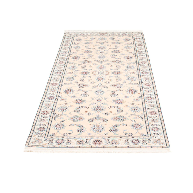 Løber Persisk tæppe - Nain - Royal - 201 x 82 cm - creme