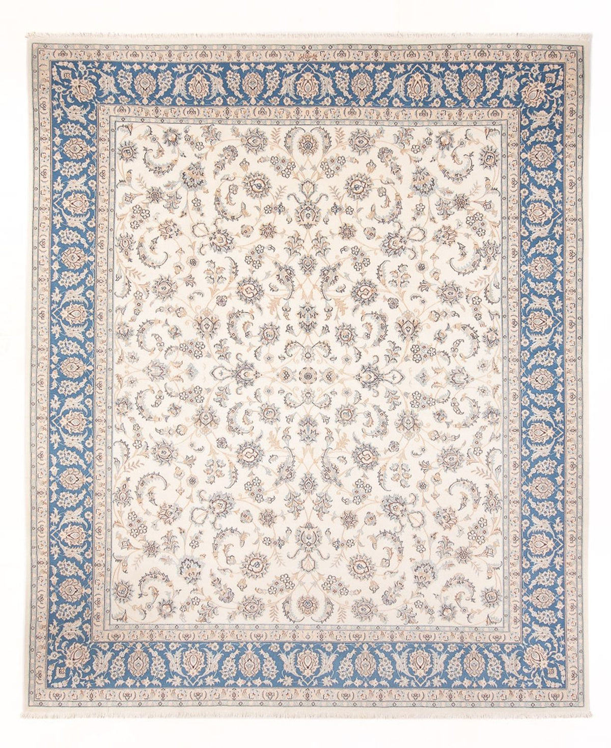 Persisk tæppe - Nain - Premium - 298 x 248 cm - creme