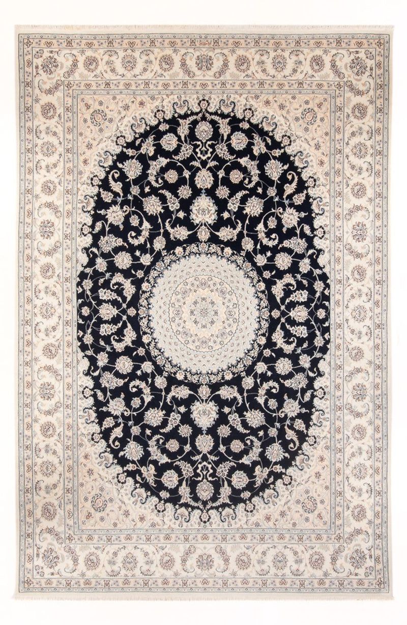 Persisk tæppe - Nain - Premium - 352 x 247 cm - mørkeblå