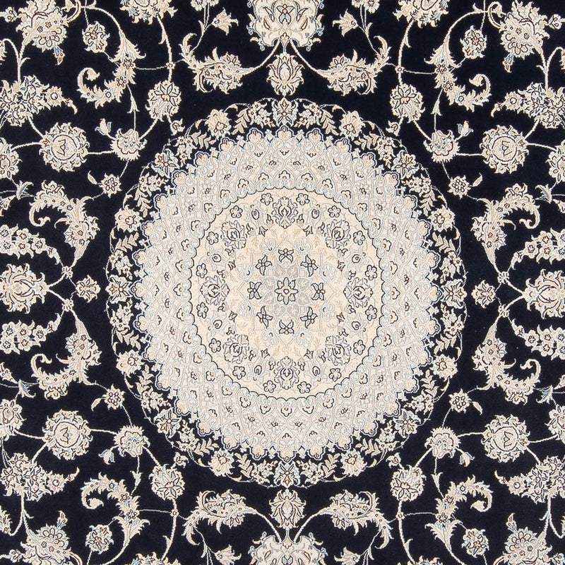 Persisk tæppe - Nain - Premium - 352 x 247 cm - mørkeblå