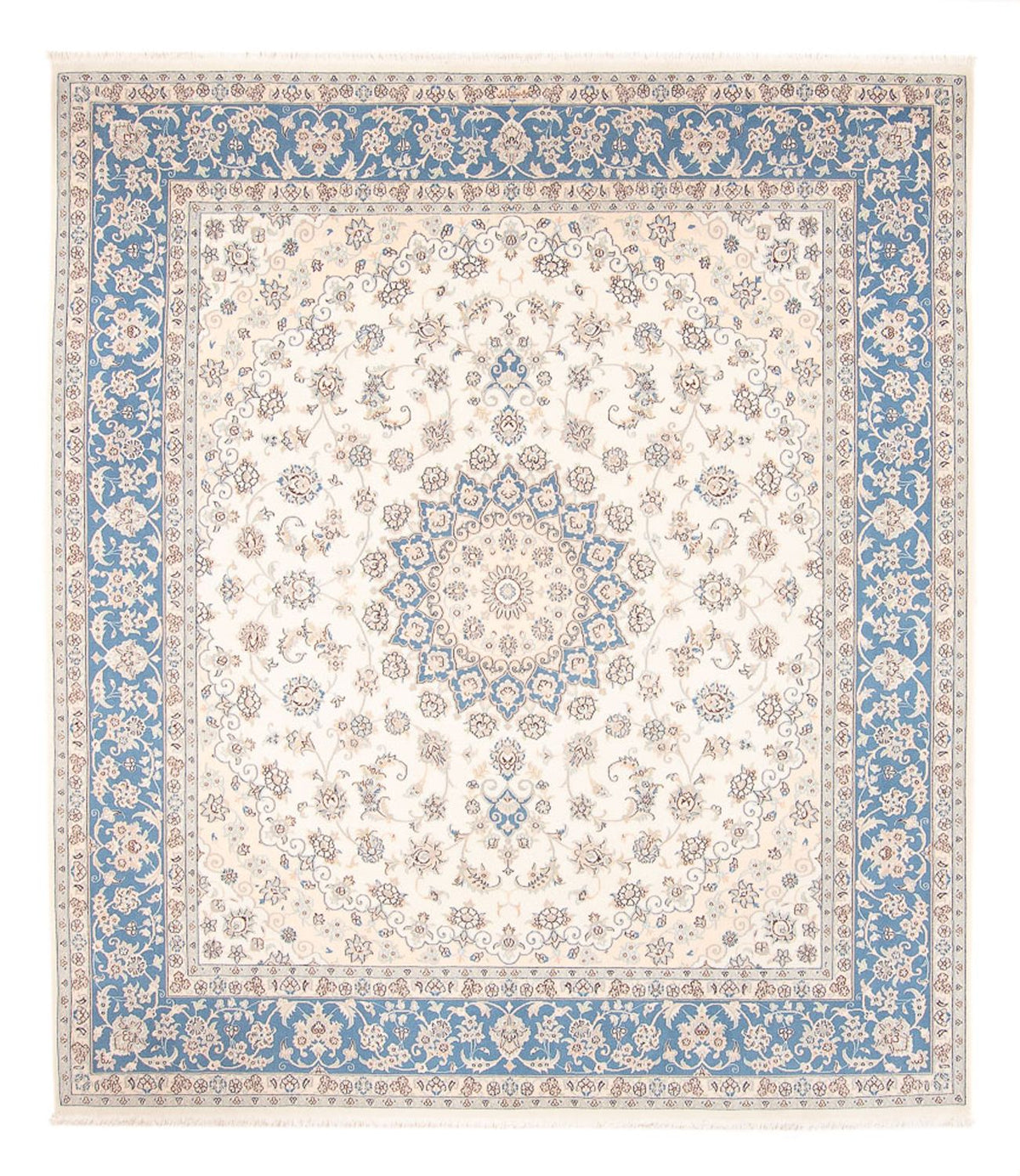 Persisk tæppe - Nain - 260 x 226 cm - creme