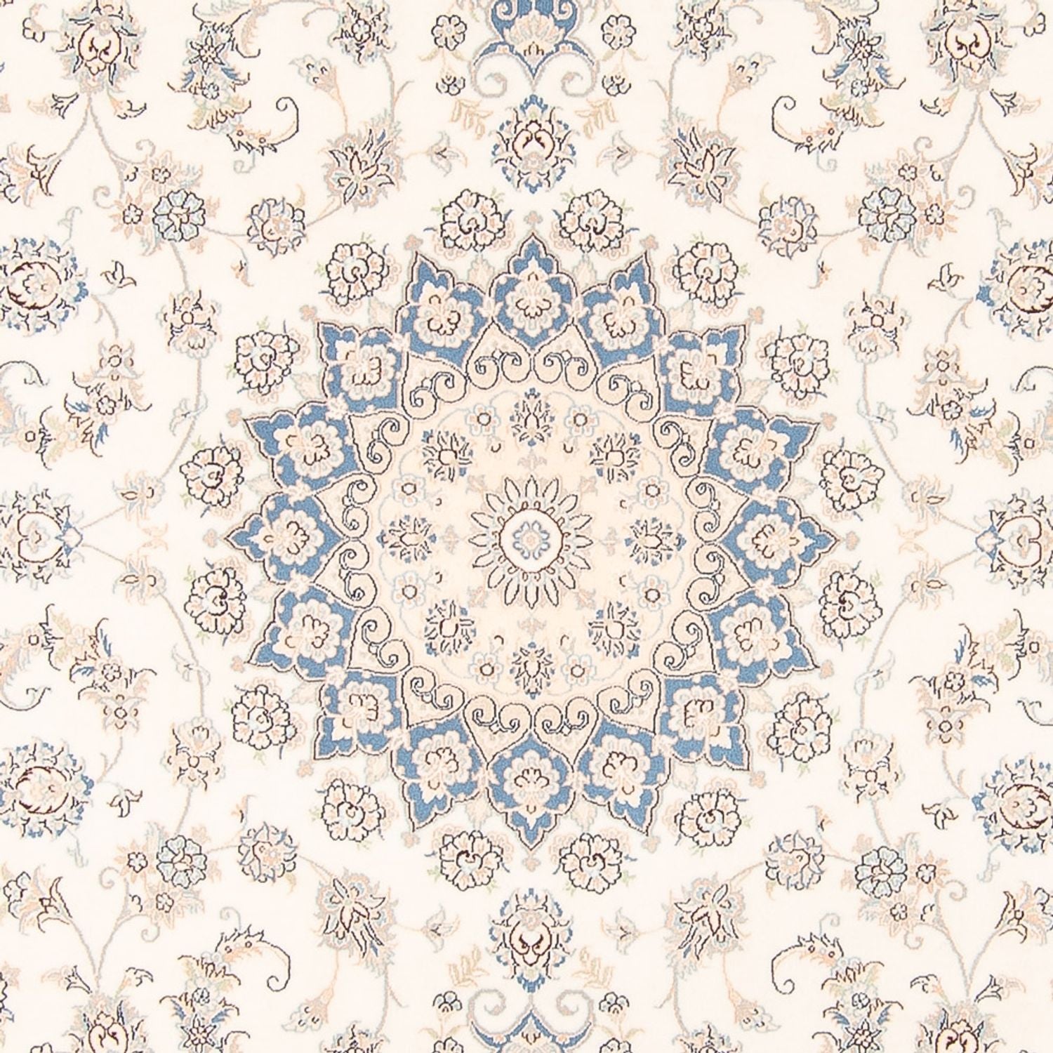 Persisk tæppe - Nain - 260 x 226 cm - creme