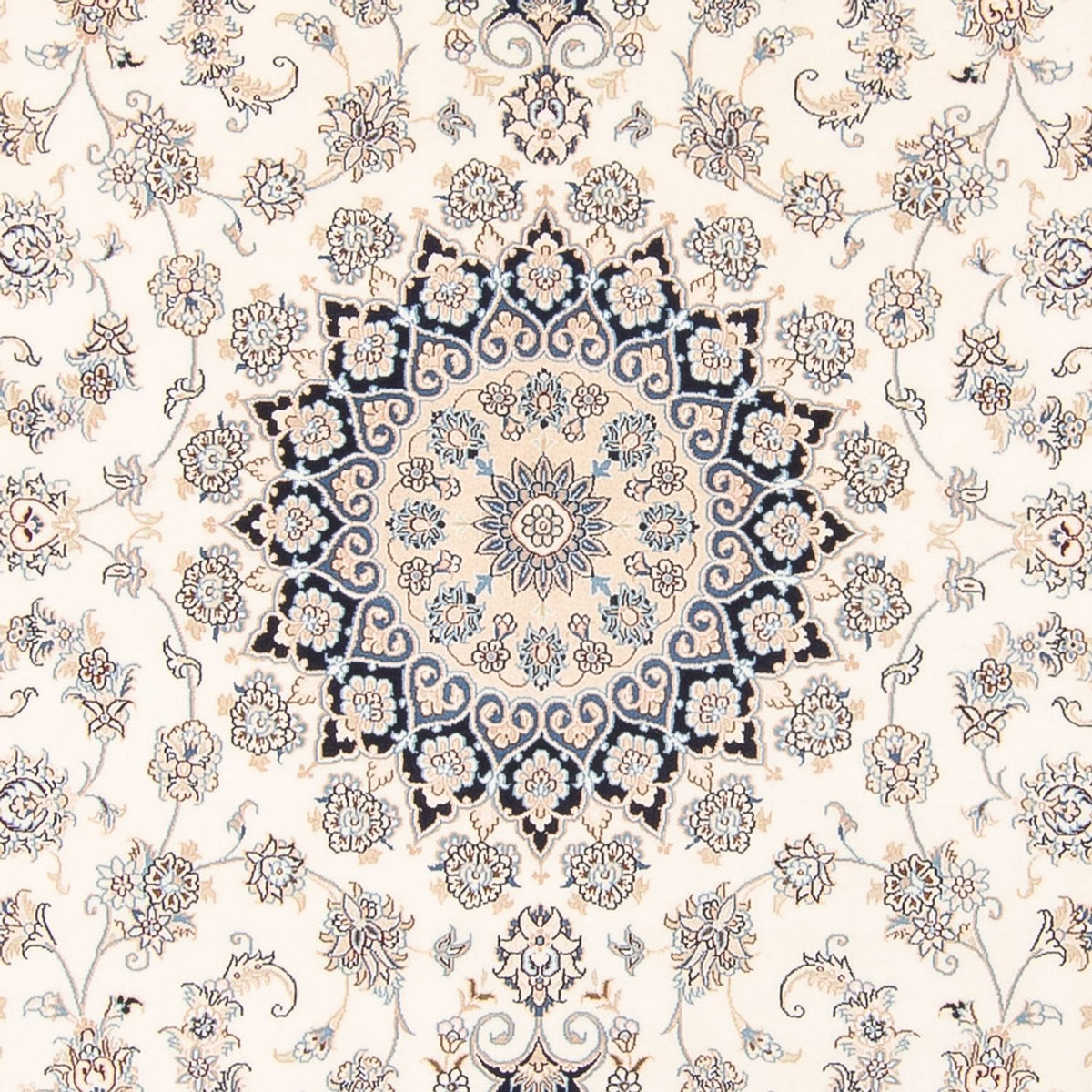 Persisk tæppe - Nain - 265 x 225 cm - creme