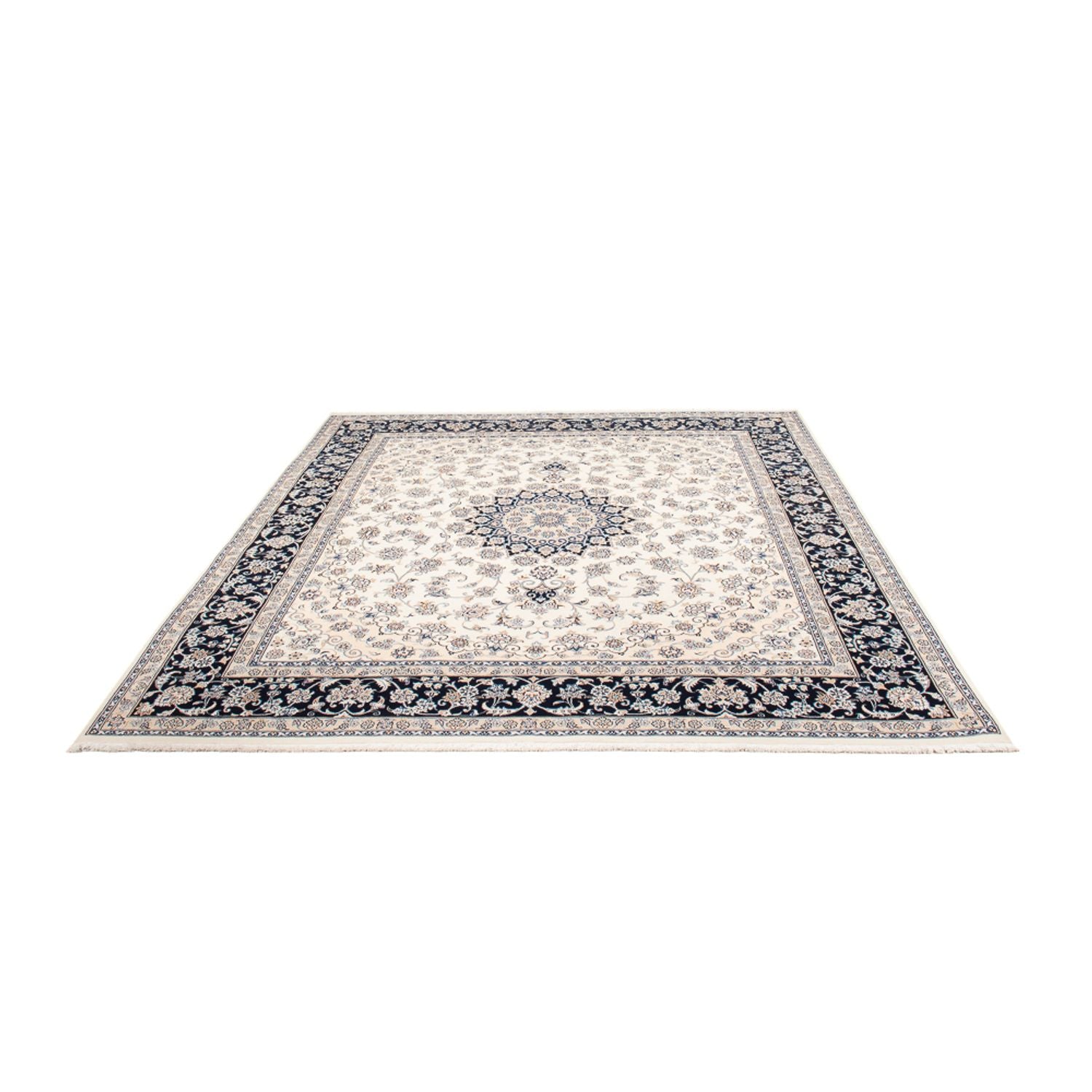 Persisk tæppe - Nain - 265 x 225 cm - creme