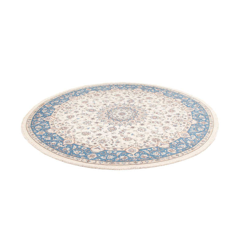 Persisk tæppe - Nain rundt  - 200 x 200 cm - creme