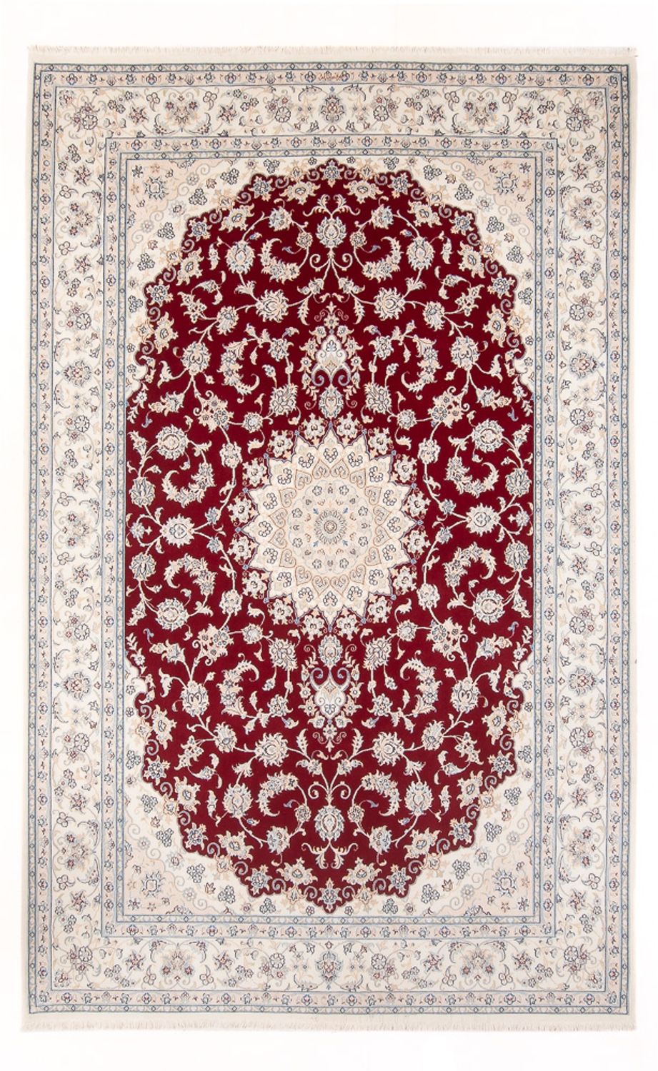 Persisk tæppe - Nain - Premium - 300 x 200 cm - rød