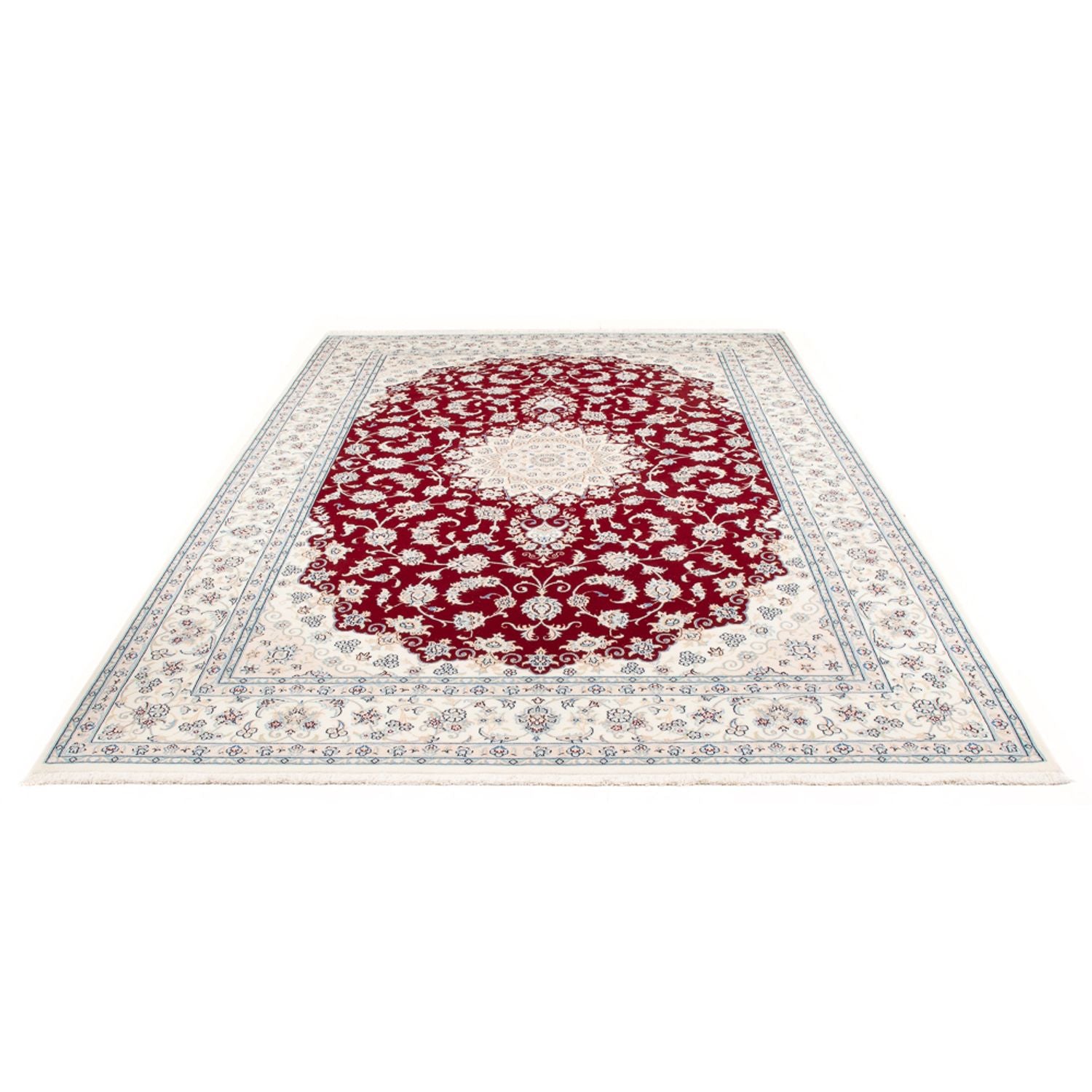 Persisk tæppe - Nain - Premium - 300 x 200 cm - rød
