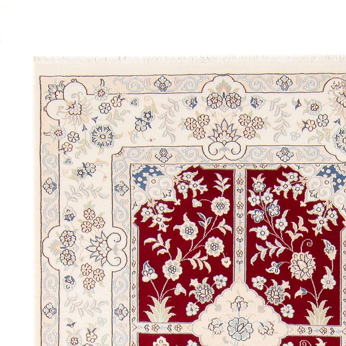 Persisk tæppe - Nain - 232 x 168 cm - rød