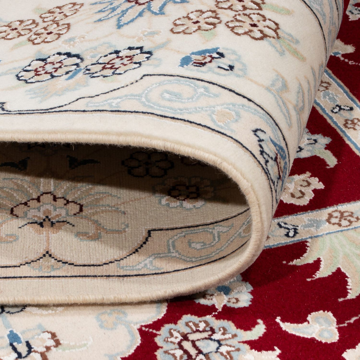 Persisk tæppe - Nain - 232 x 168 cm - rød