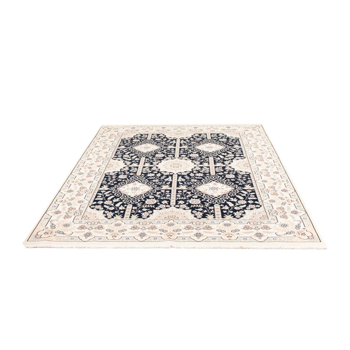 Persisk tæppe - Nain - 233 x 170 cm - mørkeblå