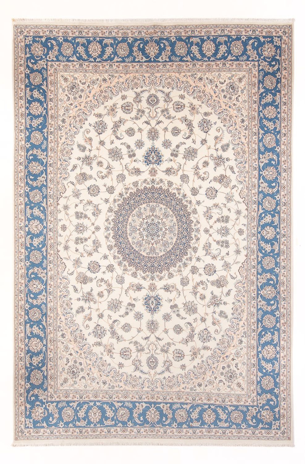 Persisk tæppe - Nain - Premium - 353 x 248 cm - creme