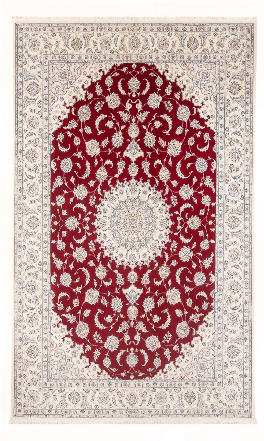Persisk tæppe - Nain - Premium - 300 x 200 cm - rød