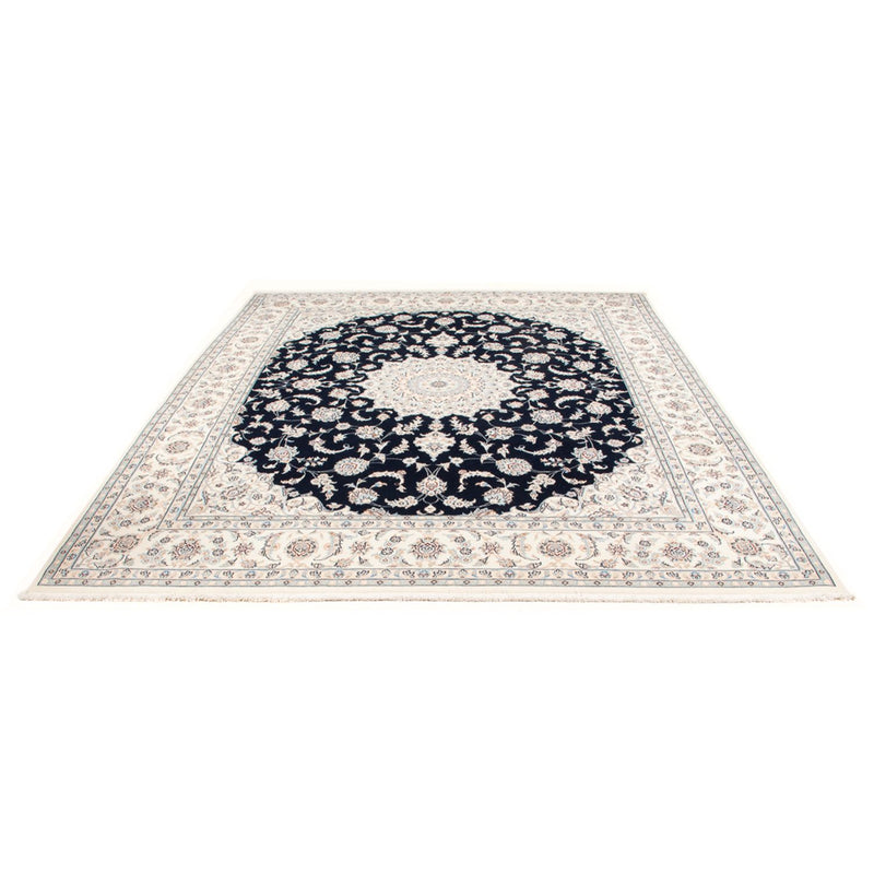 Persisk tæppe - Nain - Premium - 275 x 228 cm - mørkeblå