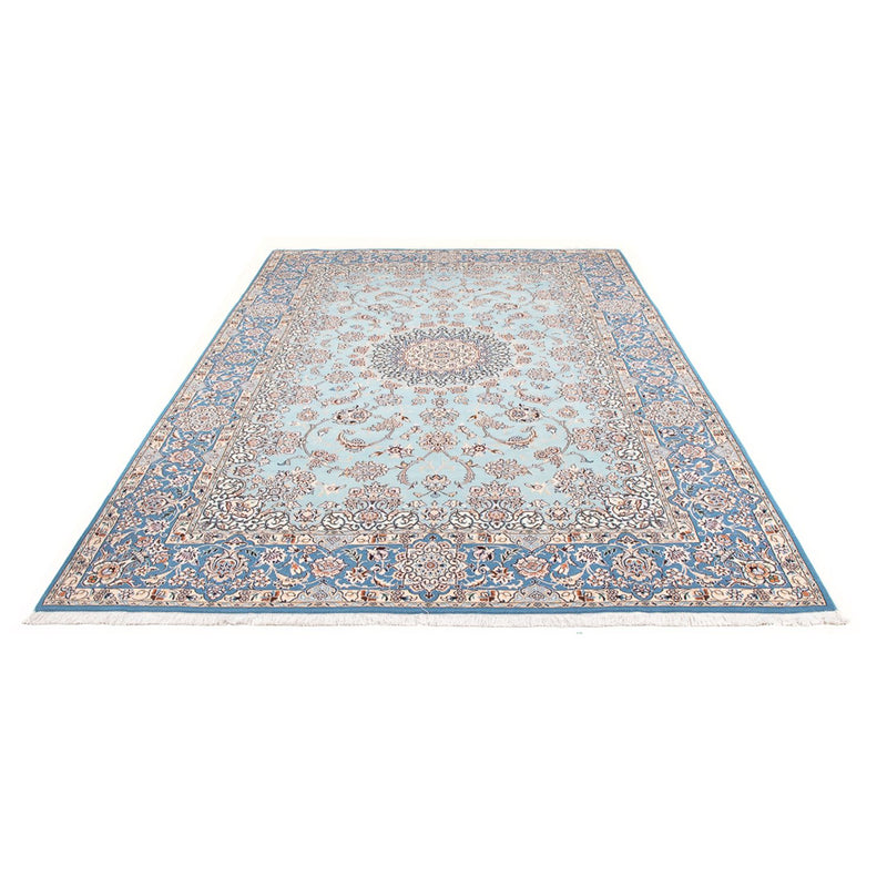 Persisk tæppe - Nain - Premium - 308 x 200 cm - lyseblå