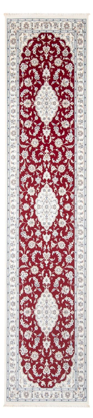 Løber Persisk tæppe - Nain - Premium - 355 x 87 cm - rød