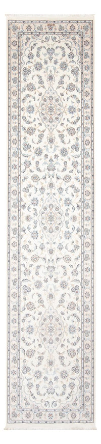 Løber Persisk tæppe - Nain - Premium - 350 x 87 cm - creme
