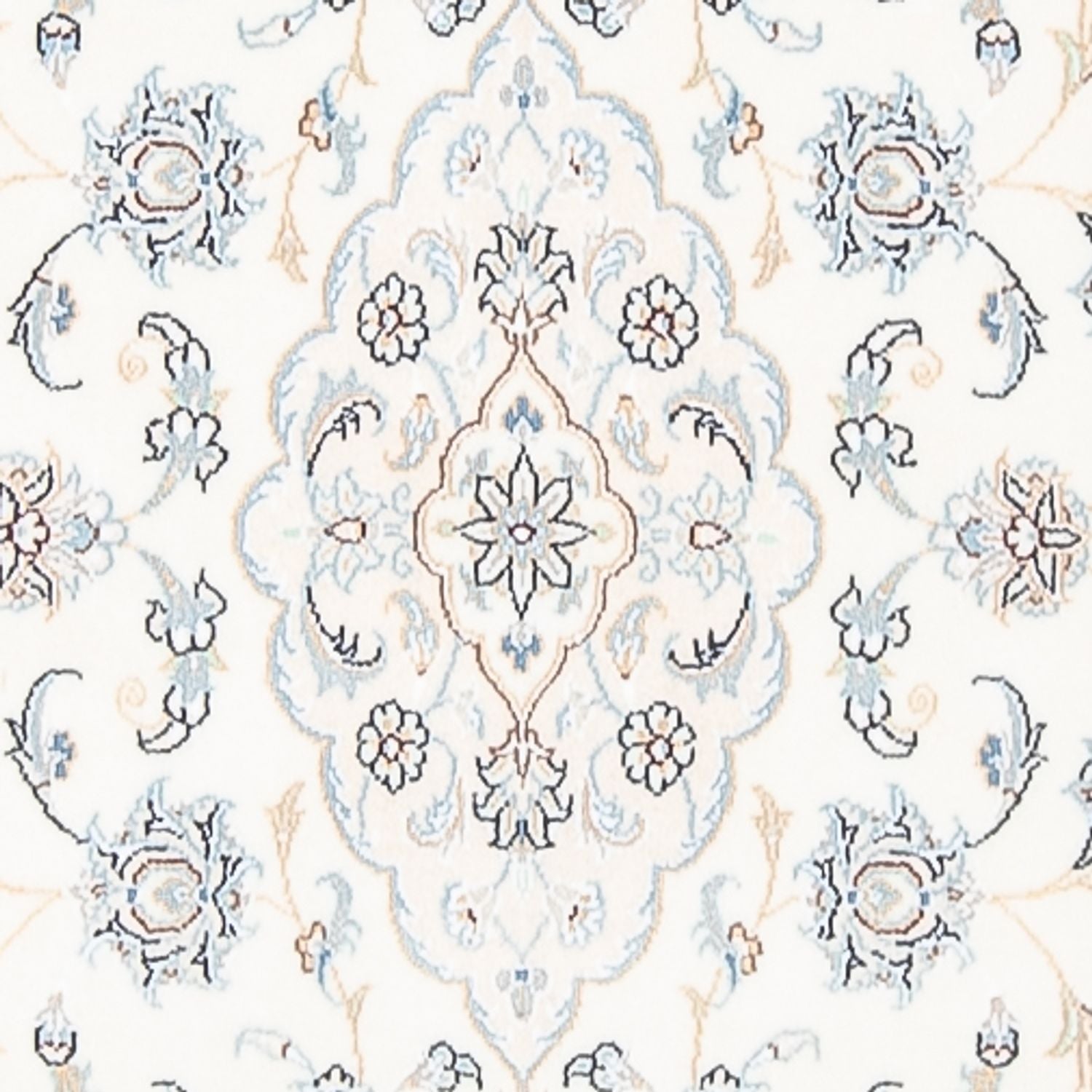 Løber Persisk tæppe - Nain - Premium - 350 x 87 cm - creme