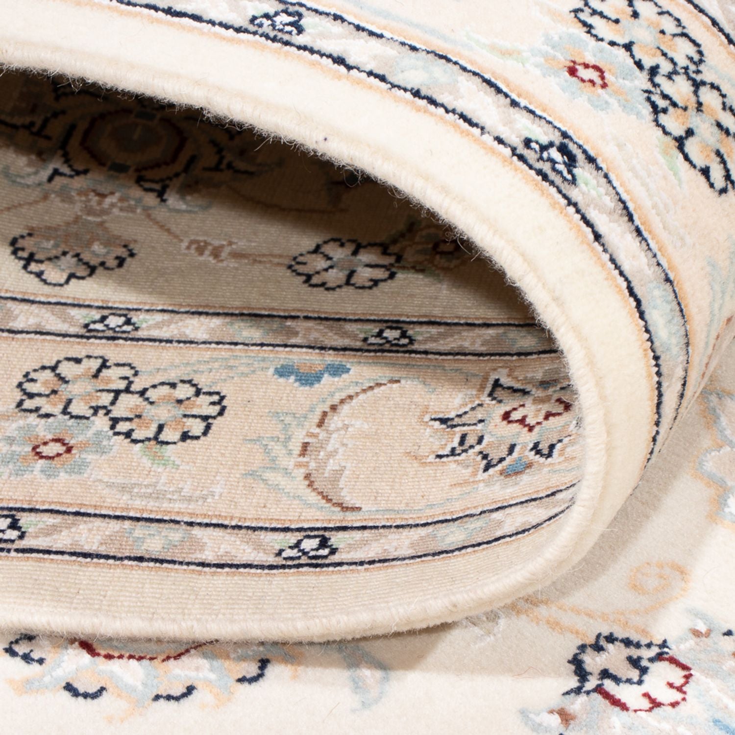 Løber Persisk tæppe - Nain - Premium - 350 x 87 cm - creme