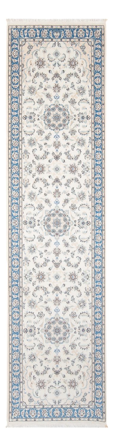 Løber Persisk tæppe - Nain - Premium - 290 x 82 cm - creme