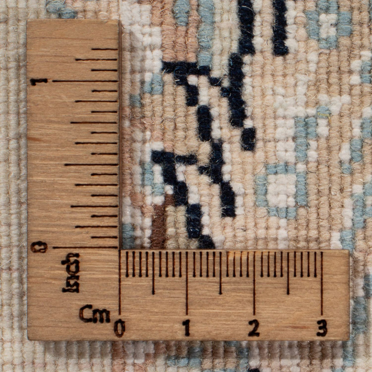 Persisk tæppe - Nain - 267 x 247 cm - mørkeblå