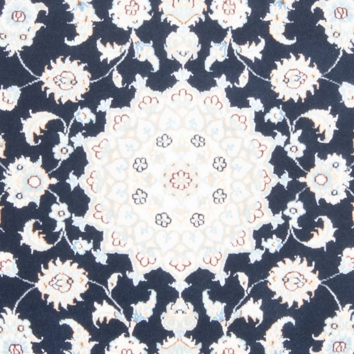 Løber Persisk tæppe - Nain - Royal - 197 x 80 cm - mørkeblå