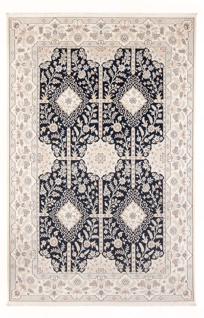 Persisk tæppe - Nain - Premium - 295 x 200 cm - mørkeblå