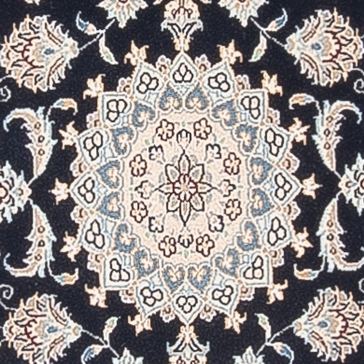 Løber Persisk tæppe - Nain - Premium - 250 x 78 cm - mørkeblå