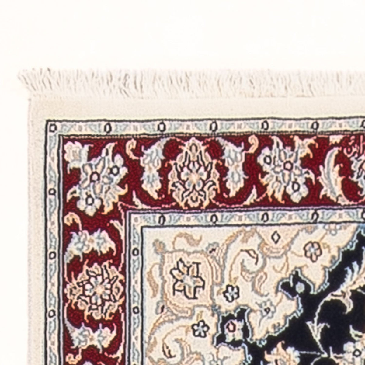 Løber Persisk tæppe - Nain - Premium - 250 x 78 cm - mørkeblå