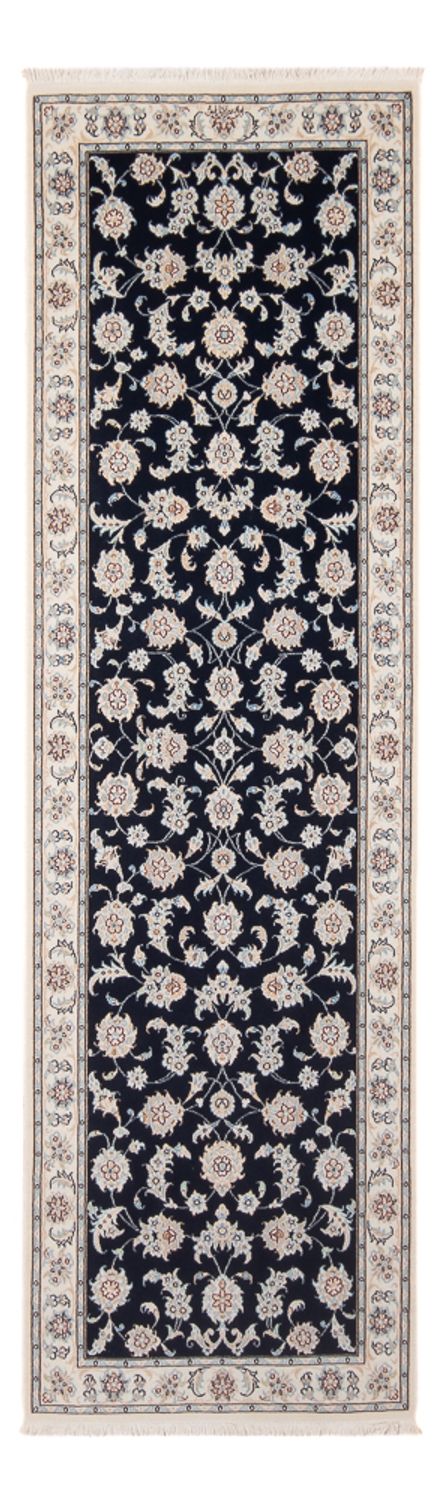 Løber Persisk tæppe - Nain - Premium - 250 x 81 cm - mørkeblå