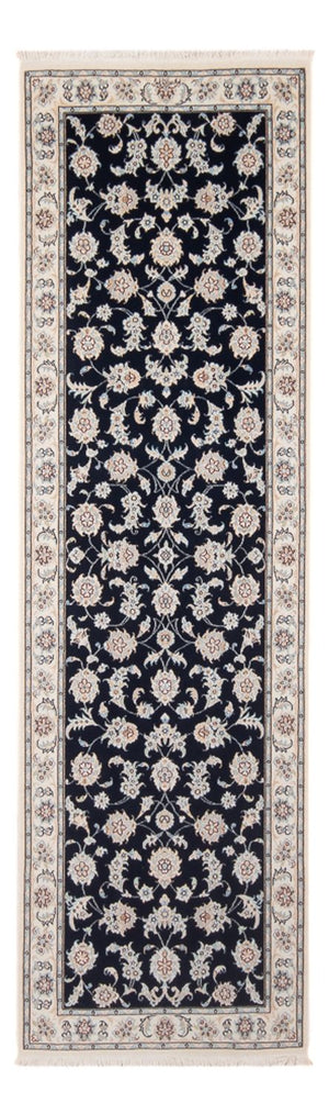 Løber Persisk tæppe - Nain - Premium - 250 x 81 cm - mørkeblå