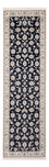 Løber Persisk tæppe - Nain - Premium - 250 x 81 cm - mørkeblå