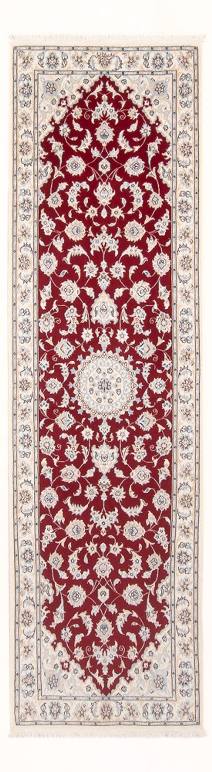 Løber Persisk tæppe - Nain - Premium - 248 x 80 cm - rød