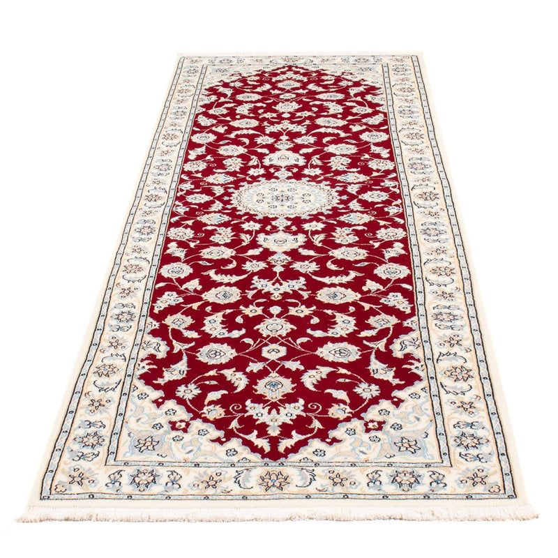 Løber Persisk tæppe - Nain - Premium - 248 x 80 cm - rød