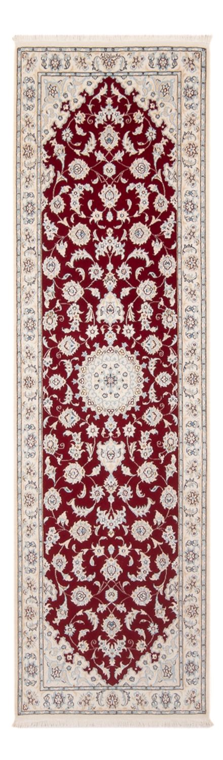 Løber Persisk tæppe - Nain - Premium - 248 x 82 cm - rød