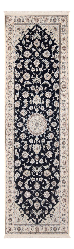 Løber Persisk tæppe - Nain - Premium - 253 x 81 cm - mørkeblå