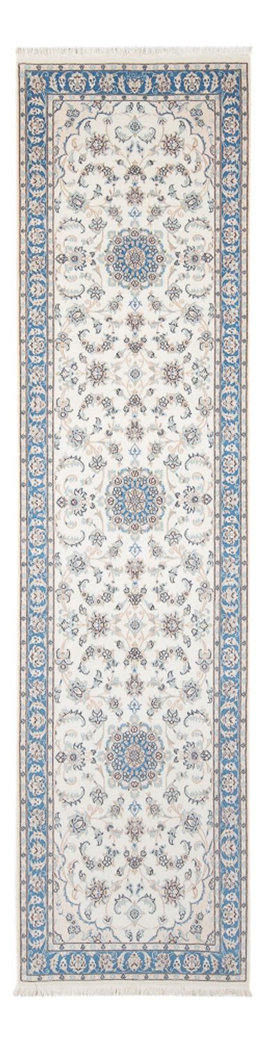 Løber Persisk tæppe - Nain - Premium - 288 x 80 cm - creme