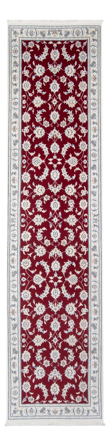 Løber Persisk tæppe - Nain - Premium - 300 x 81 cm - rød