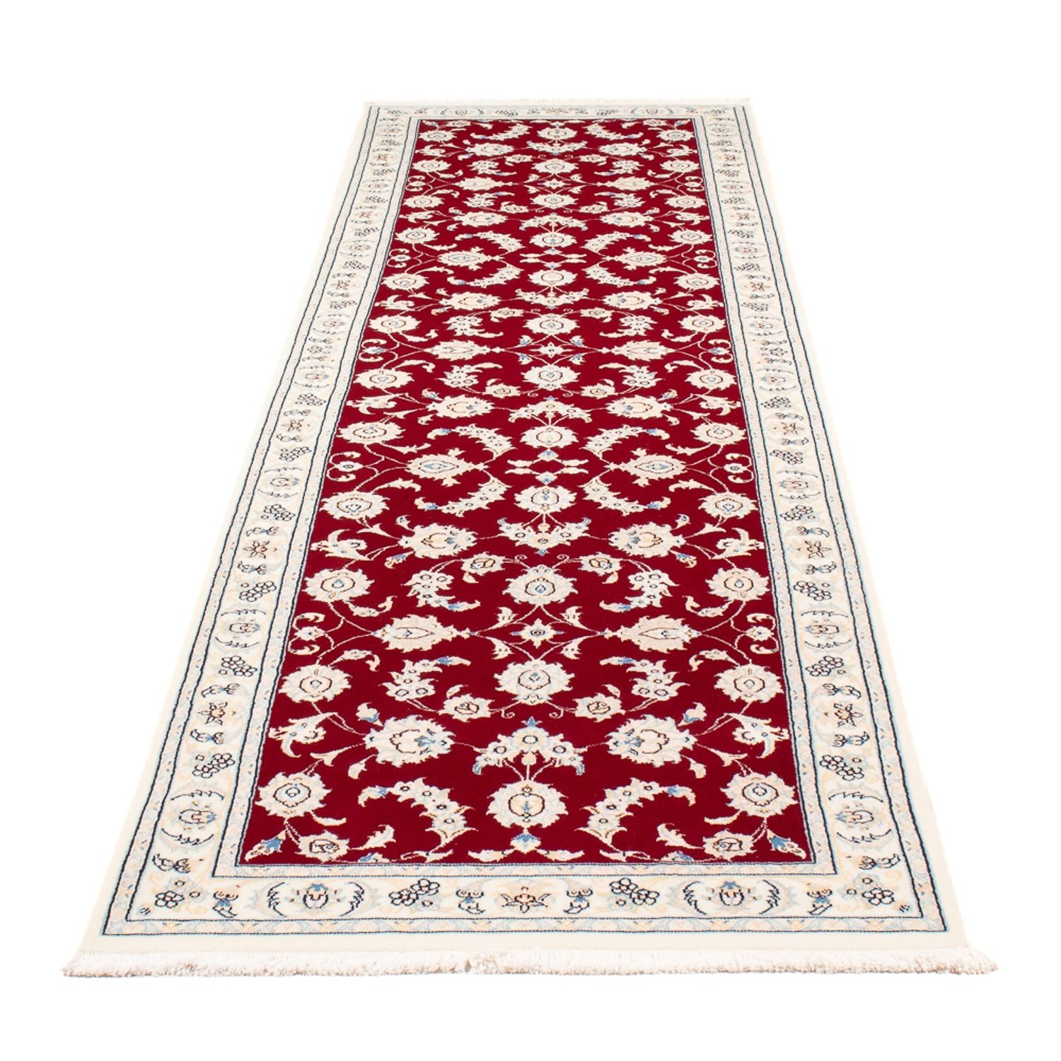 Løber Persisk tæppe - Nain - Premium - 300 x 81 cm - rød