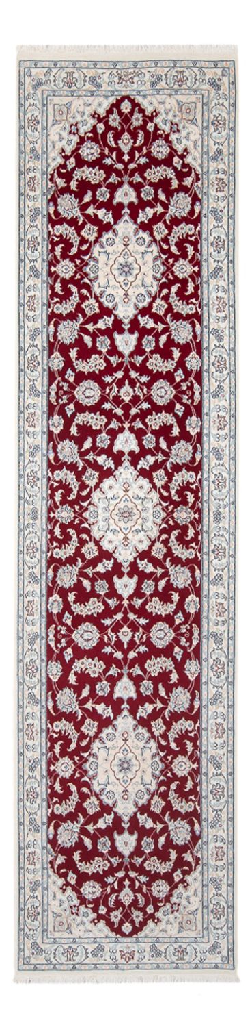 Løber Persisk tæppe - Nain - Premium - 300 x 82 cm - rød