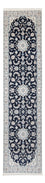Løber Persisk tæppe - Nain - Premium - 306 x 81 cm - mørkeblå