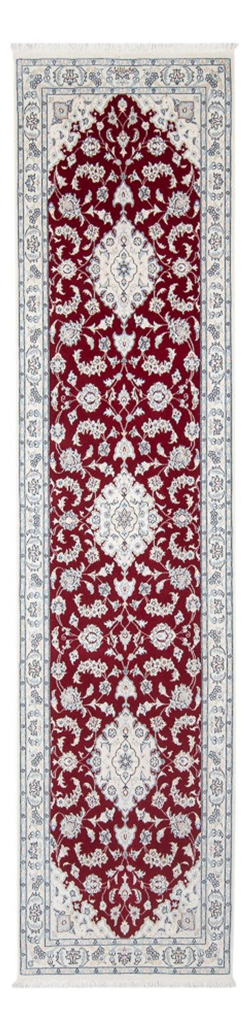 Løber Persisk tæppe - Nain - Premium - 298 x 82 cm - rød