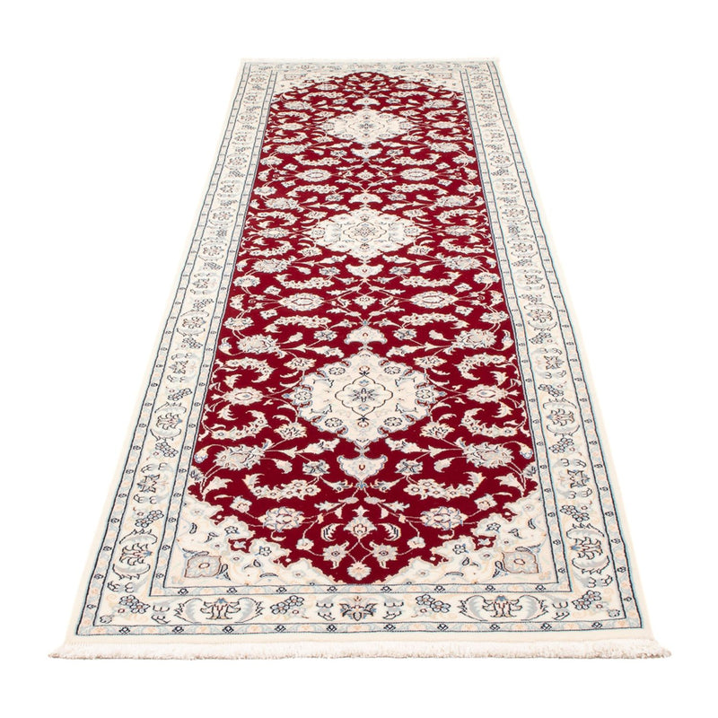 Løber Persisk tæppe - Nain - Premium - 298 x 82 cm - rød
