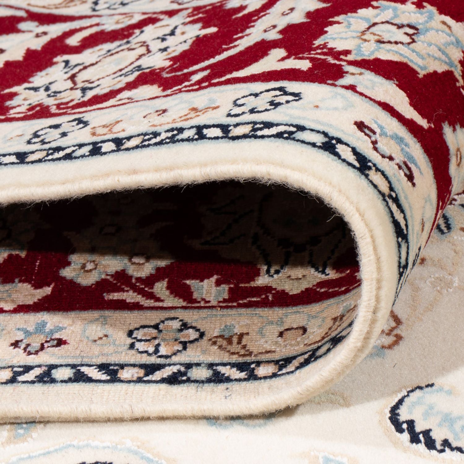Persisk tæppe - Nain - Premium - 193 x 150 cm - creme