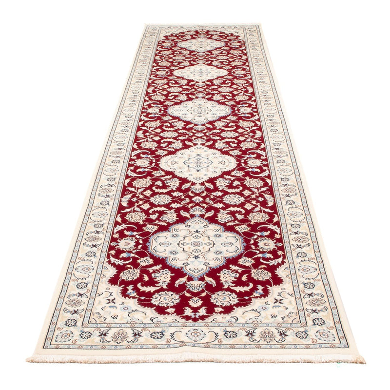 Løber Persisk tæppe - Nain - Premium - 382 x 89 cm - rød