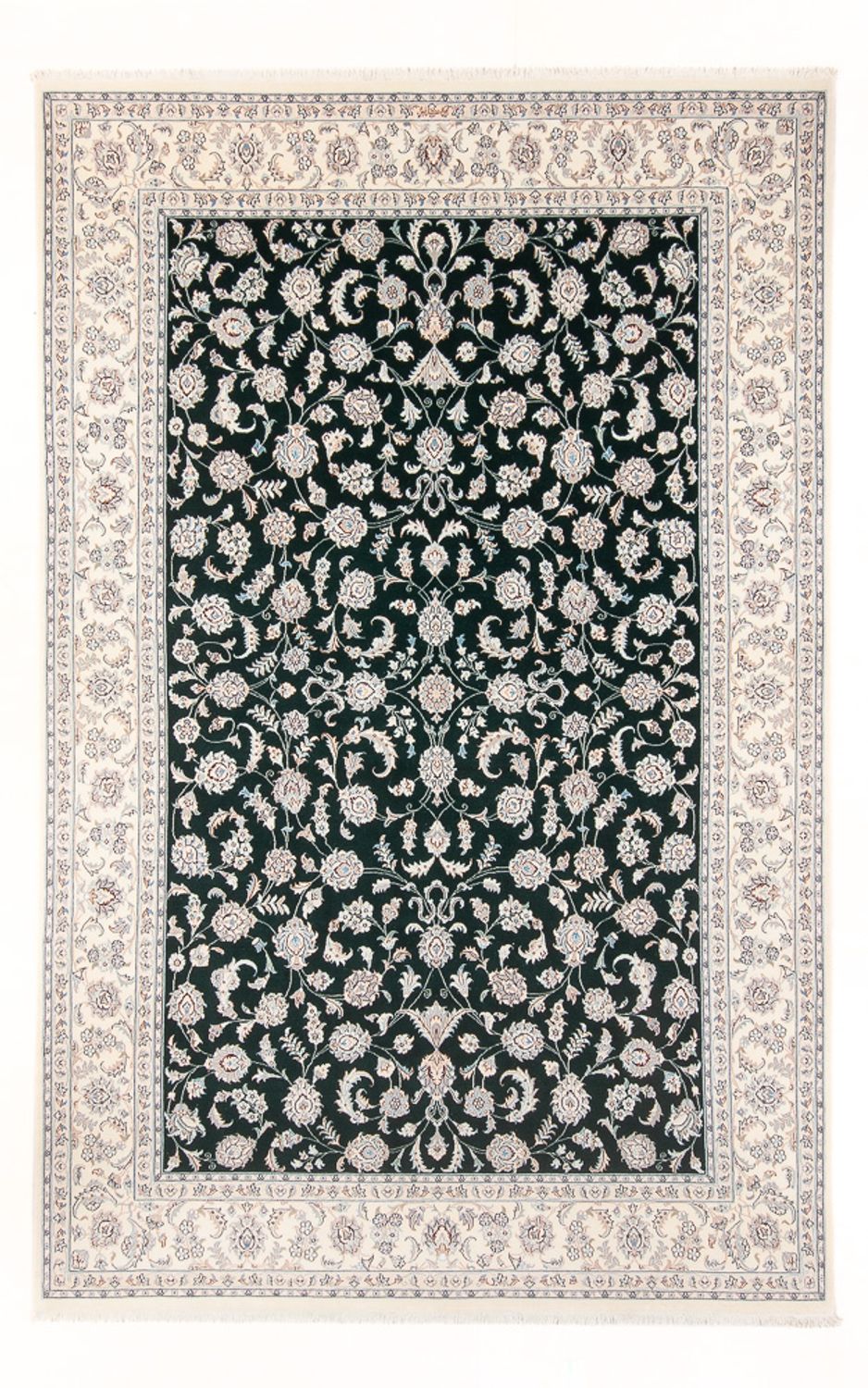 Persisk tæppe - Nain - Premium - 297 x 197 cm - grøn