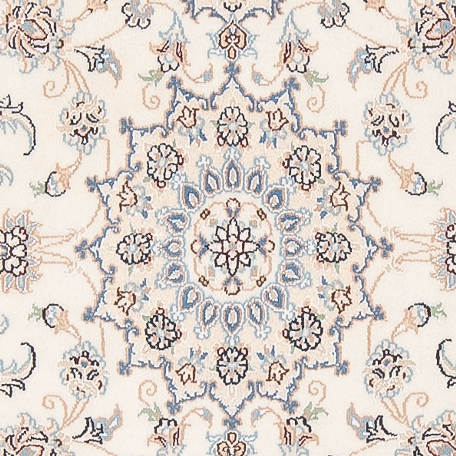 Løber Persisk tæppe - Nain - Premium - 296 x 90 cm - creme