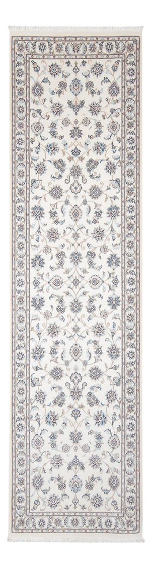 Løber Persisk tæppe - Nain - Premium - 296 x 88 cm - creme