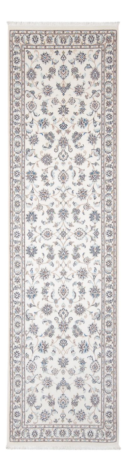 Løber Persisk tæppe - Nain - Premium - 296 x 88 cm - creme