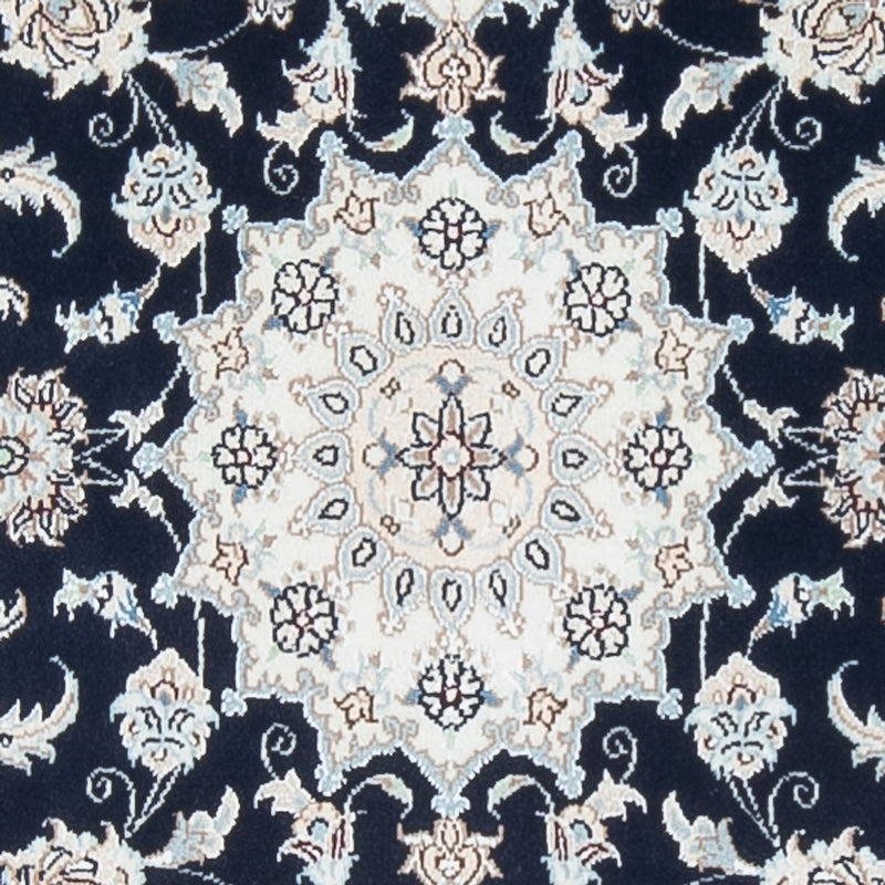 Løber Persisk tæppe - Nain - Premium - 300 x 88 cm - mørkeblå