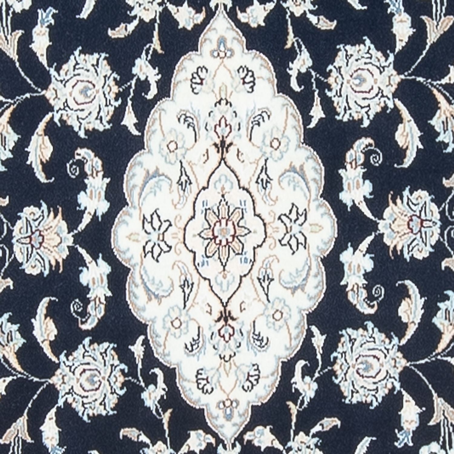 Løber Persisk tæppe - Nain - Premium - 353 x 85 cm - mørkeblå